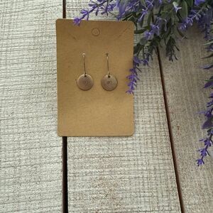 Sterling Silver Disc Earrings
